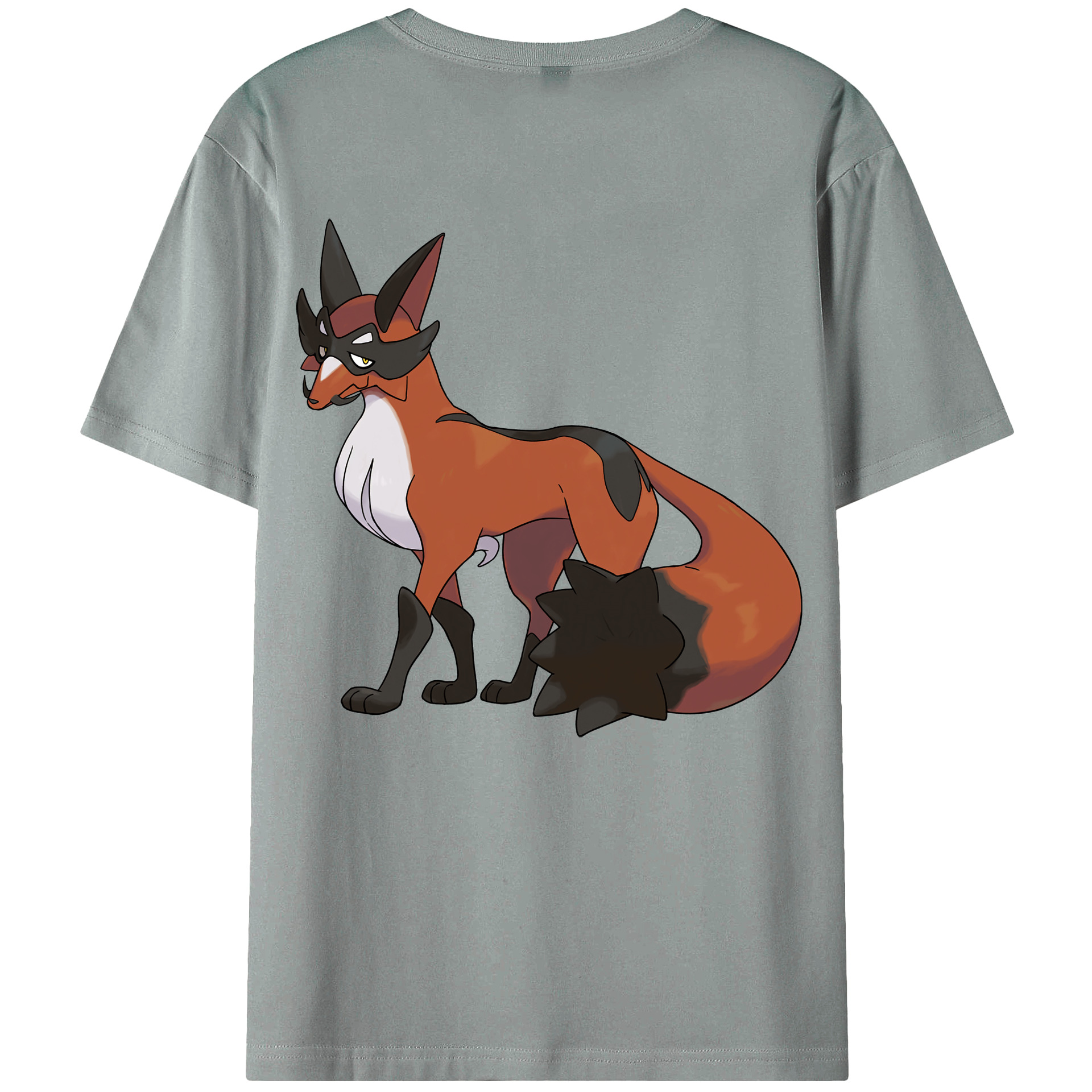 （画像用） ポケットモンスター Pokémon 綿100％ メンズ半袖Tシャツ（バックプリント） 通気性